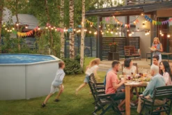 Gre poolpakke Ø550 cm 24944 liter hvid - Swim & Fun