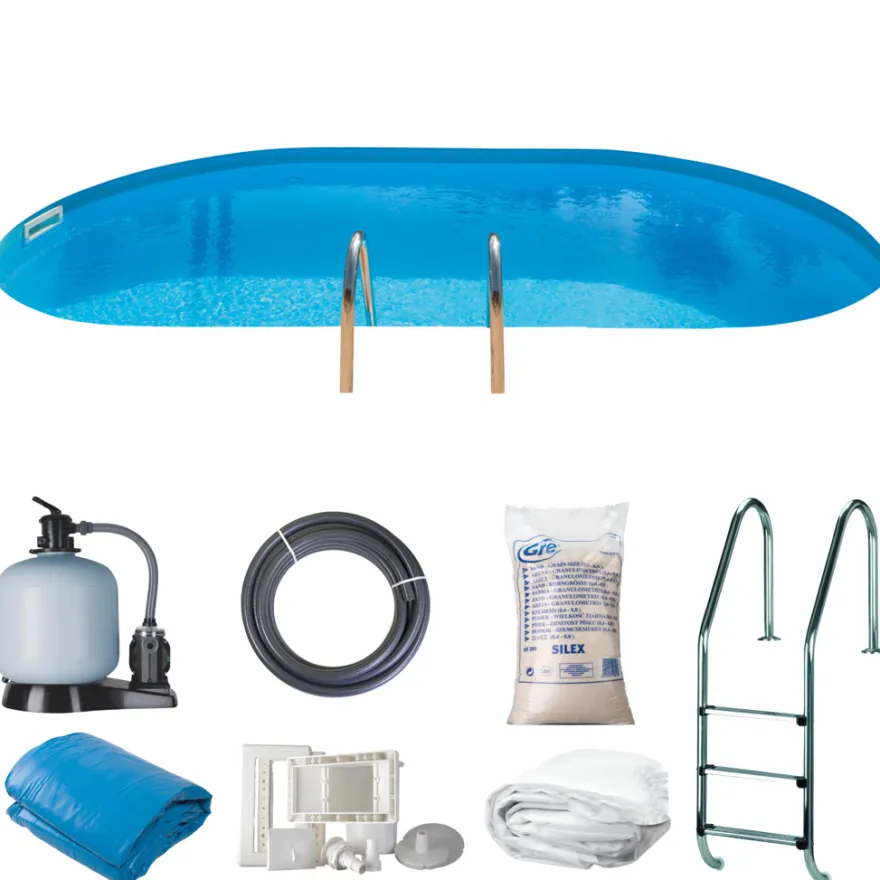 Gre poolpakke inground oval 24420 liter - Swim & Fun