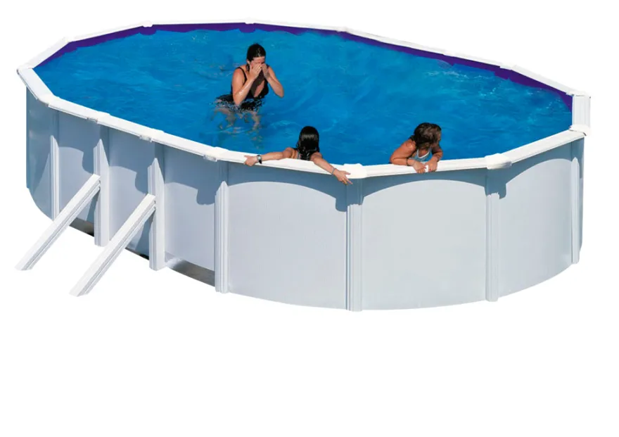 Gre poolpakke oval 20893 liter hvid - Swim & Fun