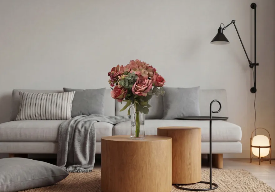 GREENIX kunstig blomsterbuket "Øresund"
