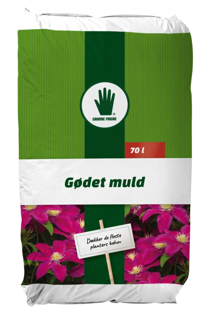 Grønne Fingre® gødet muld 70 liter