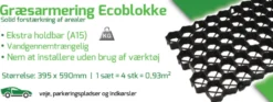 Græsarmering ecoblokke 395 x 590 mm