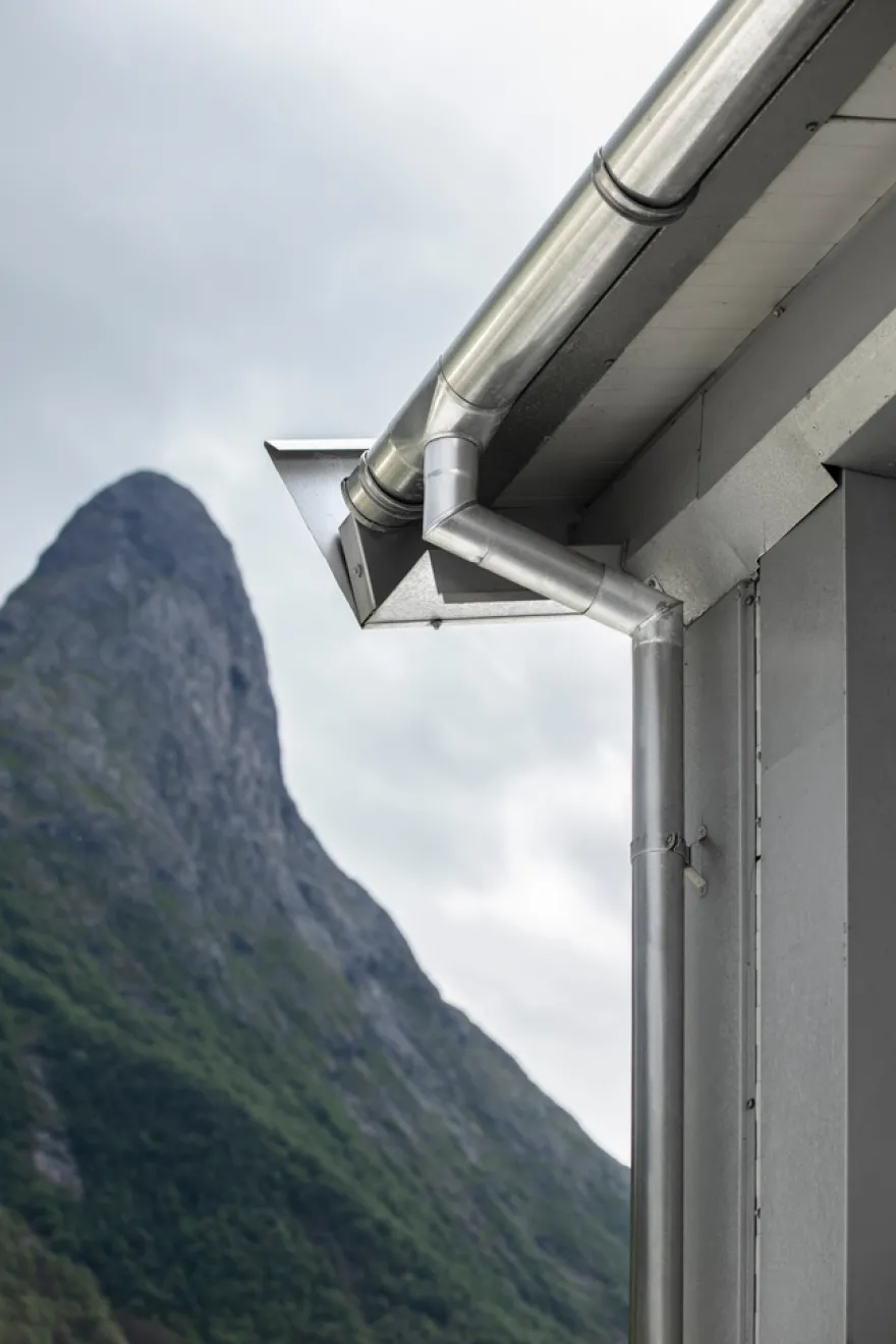 Grøvik N70 nedløbsrør 70 mm 3 meter aluminium