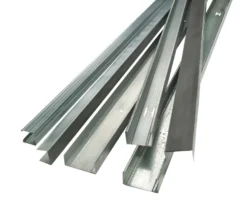 Gulv- og loftskinne med foam, U-profil 95 mm