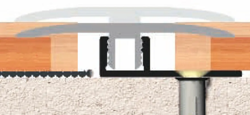Gulvprofil basis alu 6–10 mm, 900 mm