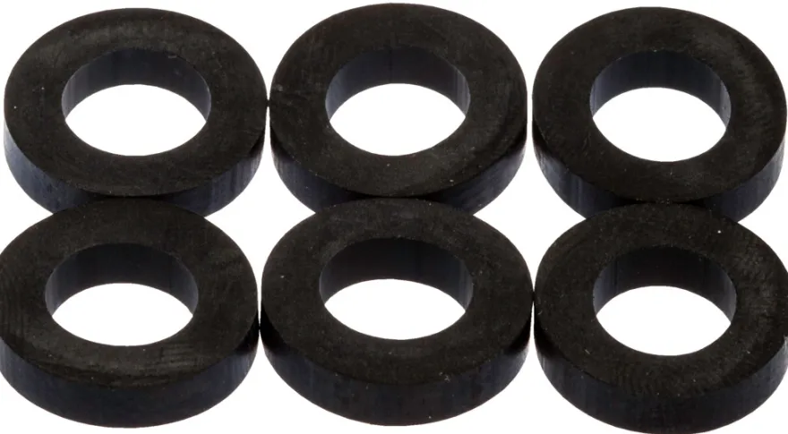 Gummipakning 1/2" x 10 mm - 6 stk.