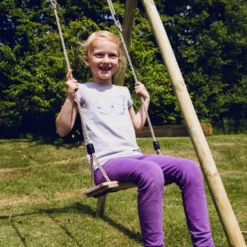 Gyngesæde træ m/reb 40 cm - Nordic play