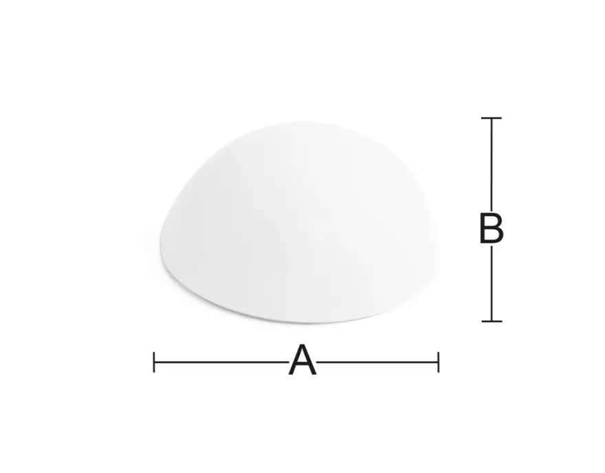 Habo dørstopper hvid plast 9,5 x Ø40 mm 2 stk.