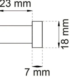 Habo krog sort stål Ø18 mm