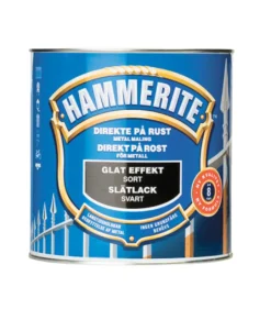 Hammerite metalmaling sort glat effekt 750 ml