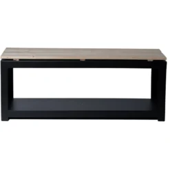 Havebænk med brændedepot 118 x 29,5 x 48 cm