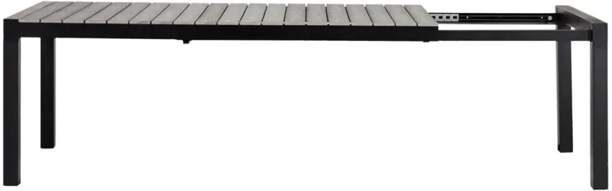Havebord 205/275 x 100 cm alu/nonwood - Outfit