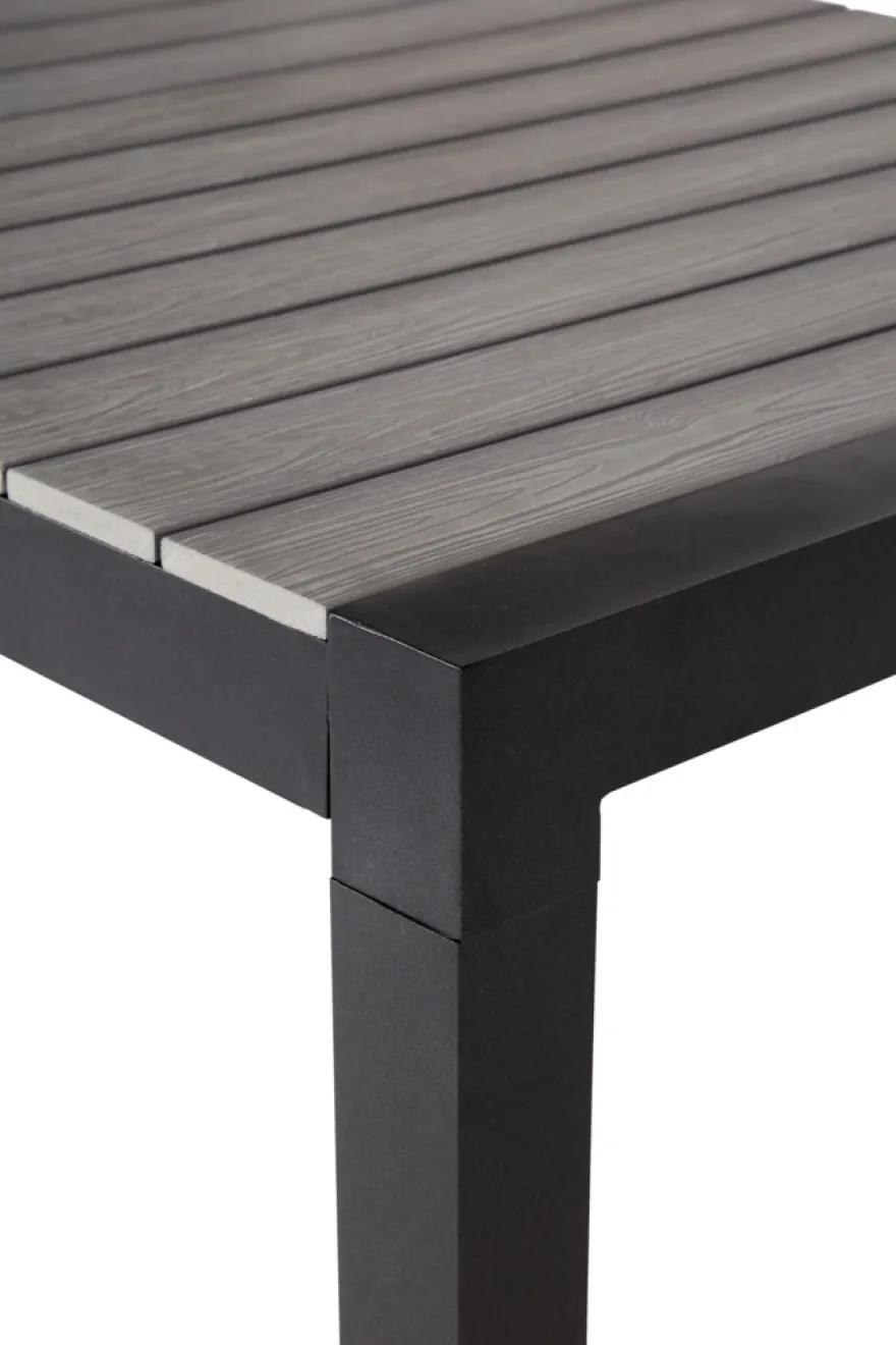 Havebord 205/275 x 100 cm alu/nonwood - Outfit