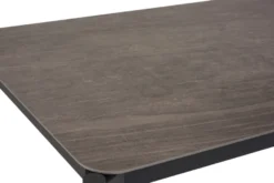 Havebord 205 x 104 cm i sort Grey Stone Look