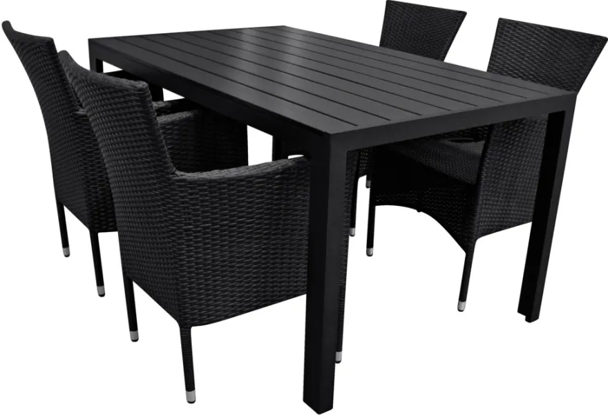 Havebord Havanna 150 x 90 cm i aluminium og nonwood - Sunlife®