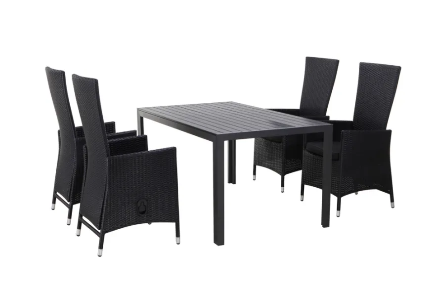 Havebord Havanna 150 x 90 cm i aluminium og nonwood - Sunlife®