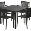 Havebord Havanna 90x90 cm i aluminium og nonwood - Sunlife®