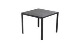Havebord Havanna 90x90 cm i aluminium og nonwood - Sunlife®