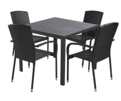 Havebord Havanna 90x90 cm i aluminium og nonwood - Sunlife®