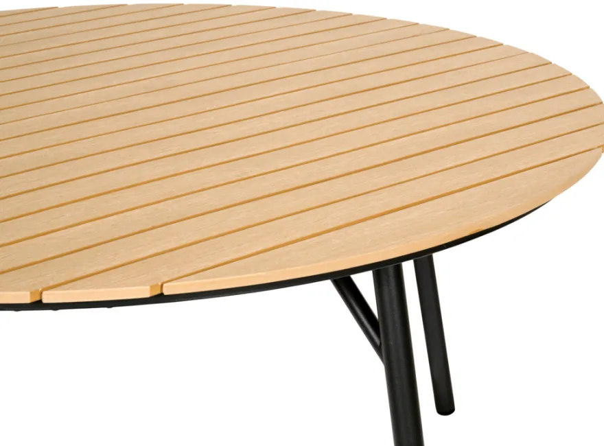 Havebord Nebraska stål/nonwood Ø150 cm - Sunlife®