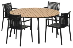 Havebord Nebraska stål/nonwood Ø150 cm - Sunlife®