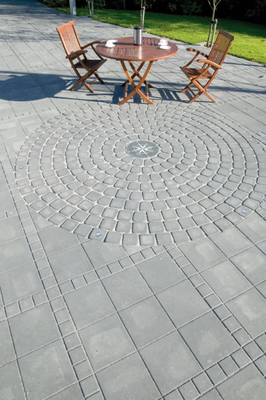 Haveflise Nordic-line grå 30 x 30 x 5 cm