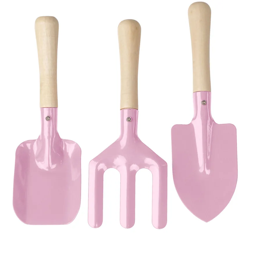 Haveredskaber til børn 3-pk. lyserød - Garden®