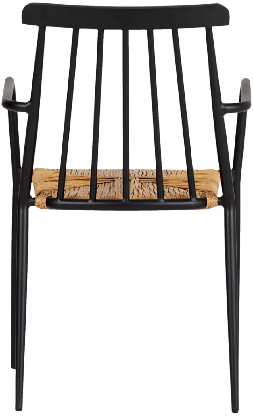 Havestol stabelbar alu/rattan sort - Envy