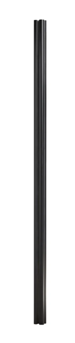 Hegnsstolpe panelhegn sort aluminium H230 cm