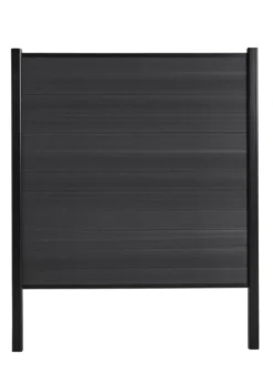 Hegnsstolpe panelhegn sort aluminium H230 cm