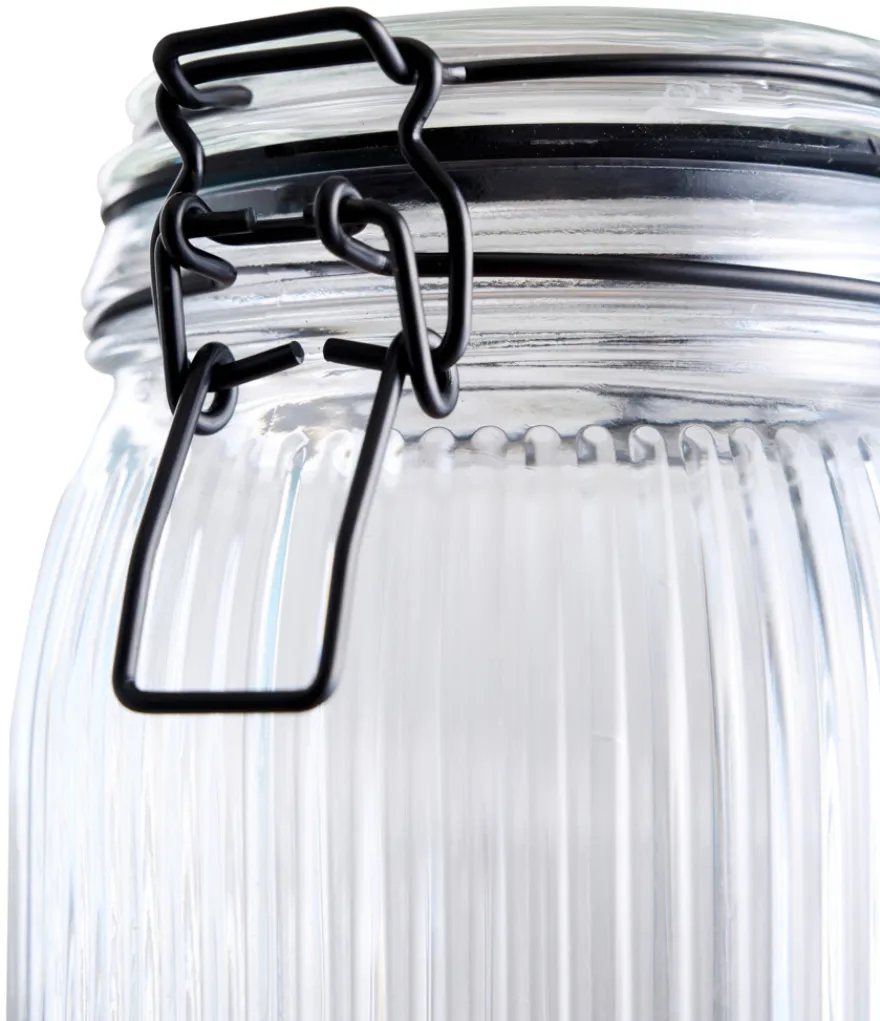 Henkogningsglas riflet 0,9 liter - DAY