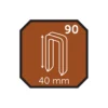 Hæfteklamme 40 mm nr. 90 5000 stk. - Probuilder