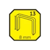 Hæfteklammer 8 mm nr. 13 1000 stk. - Probuilder