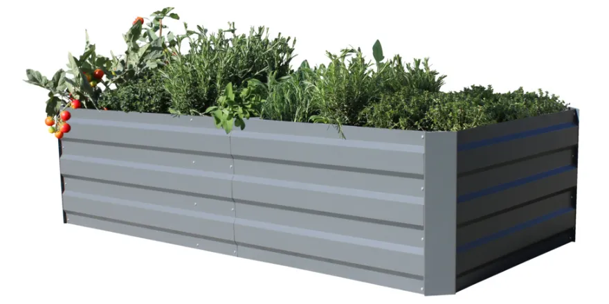 Højbed Easy L galvaniseret 180 x 90 cm