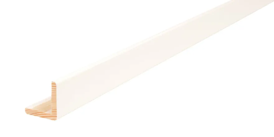 Hjørneliste hvid - 29 x 29 x 3000 mm