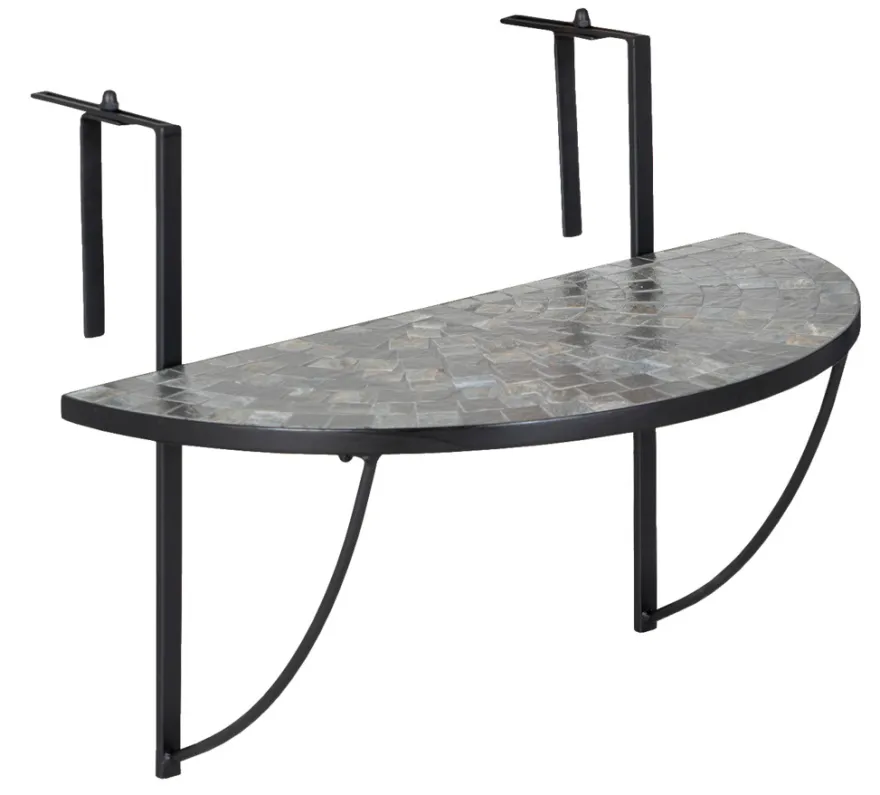 Hængebord altan Rom mosaik 70 x 36 cm - Sunlife®