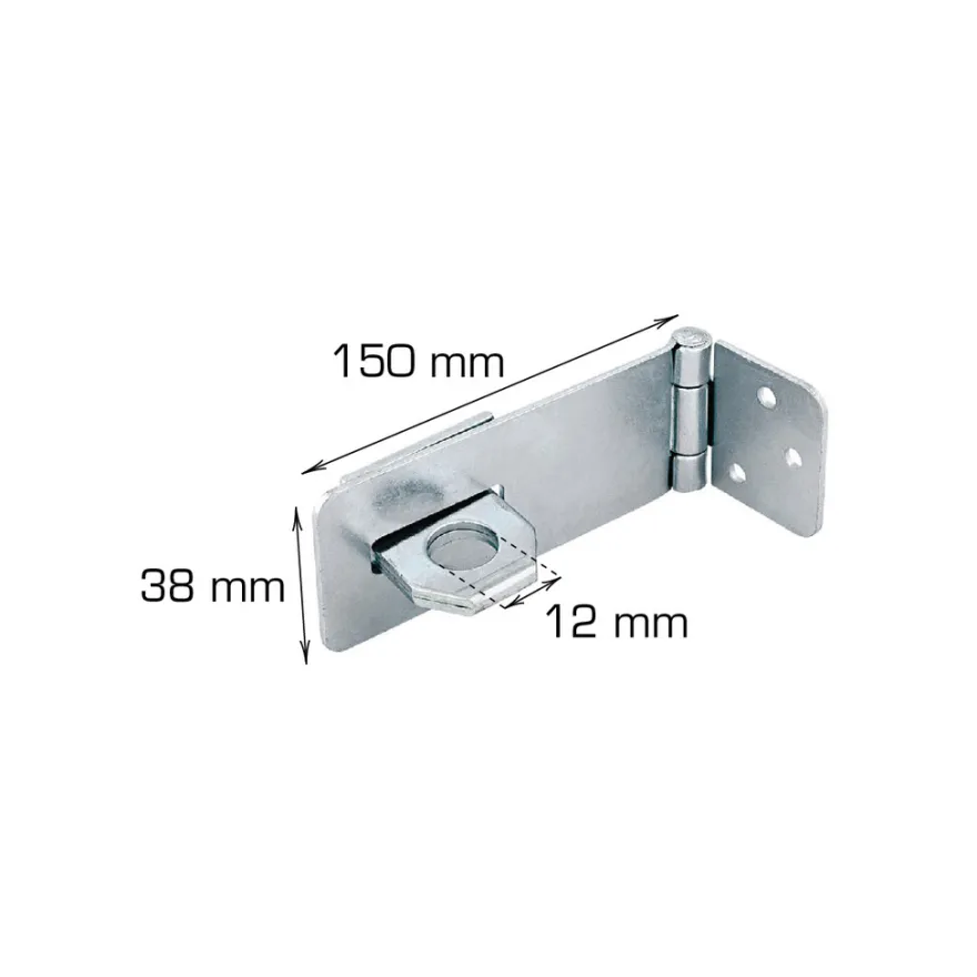Hængelåsoverfald 150 mm