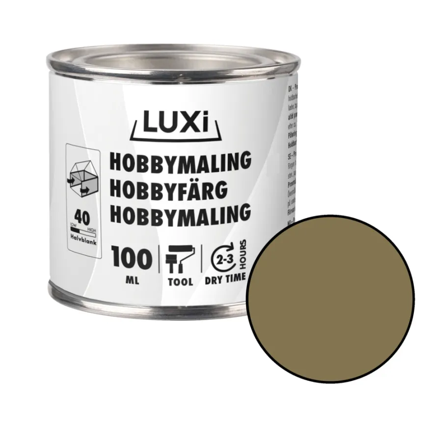 Hobbymaling guld 100 ml - LUXI®