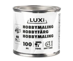 Hobbymaling sort 100 ml - LUXI®