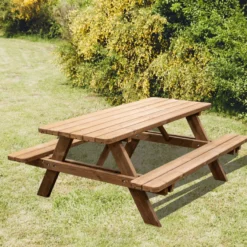HORTUS bord-/bænkesæt Thermo fyrretræ 177 x 158 cm