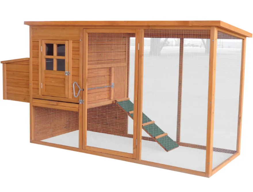 HORTUS hønsehus brunbejdset 198 x 75,5 x 103 cm