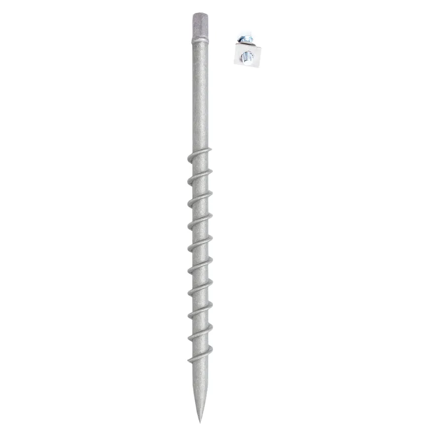 HORTUS jordskrue galvaniseret stål Ø25 x 750 mm