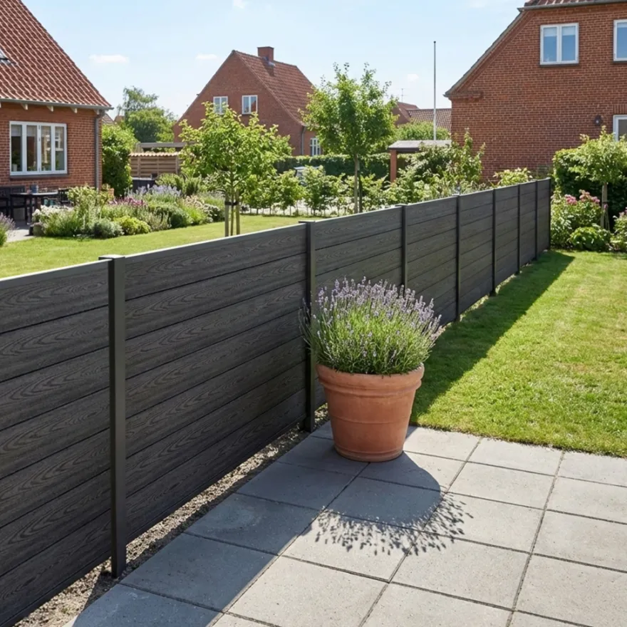 HORTUS komposithegn startsæt antracitgrå H117 x B168 cm