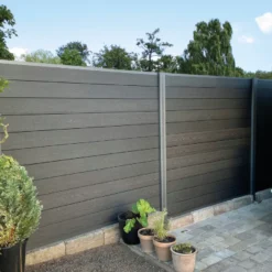 HORTUS Premium Firen komposithegn tilkøb H126 x B190 cm