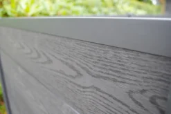 HORTUS skraldeskjul komposit antracit 121 x 258 x 95 cm