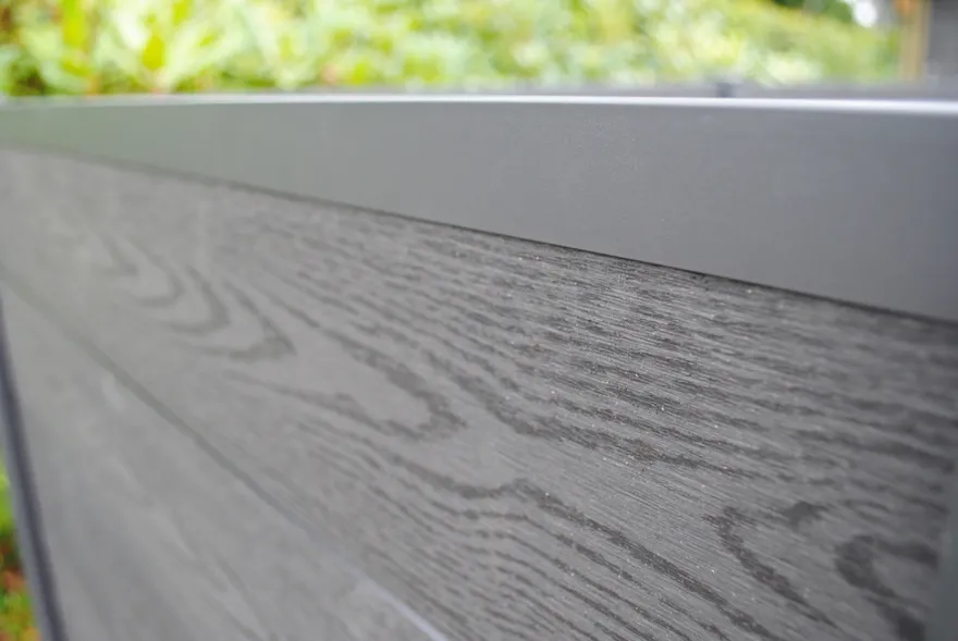 HORTUS skraldeskjul komposit antracit 121 x 258 x 95 cm