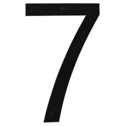 Husnummer 7 stål sort 25 cm