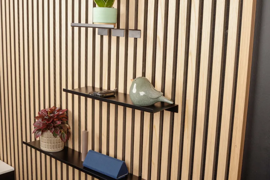 Hylde til akustikpanel 40 cm sort