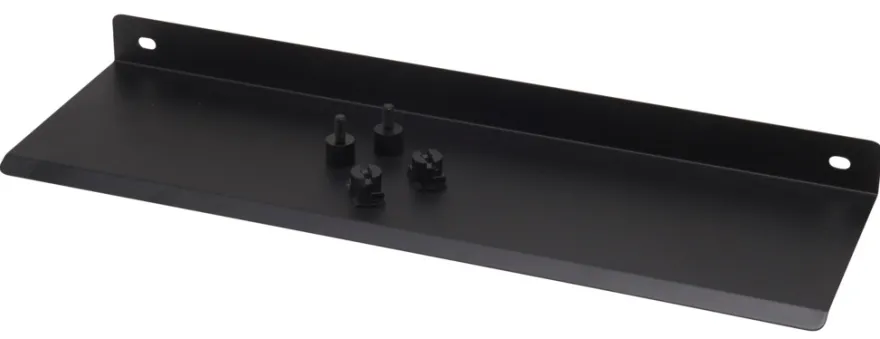 Hylde til akustikpanel 35,5 x 11 cm sort - Køb i butik