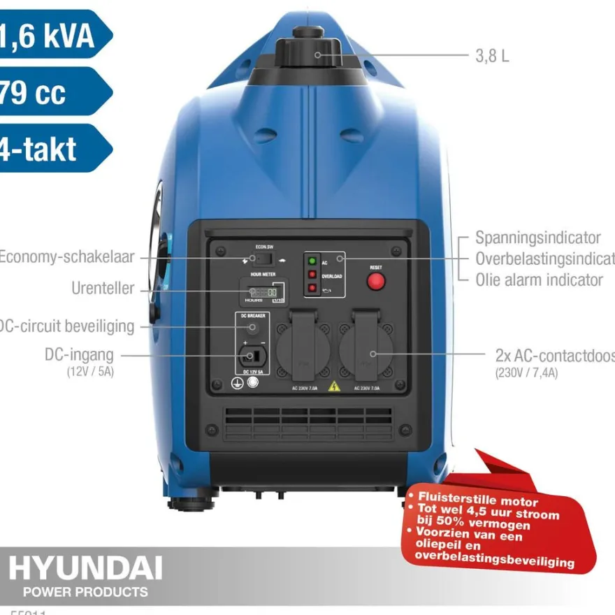 Hyundai inverter benzin generator 2000 W